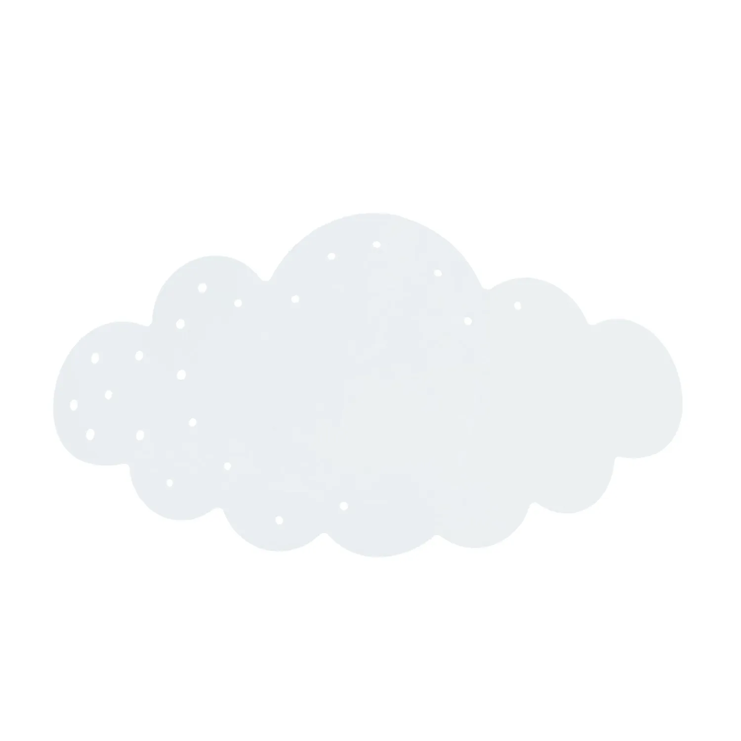 Tosel Nuage Applique Nuvola Bianca 34x9 cm Metallo