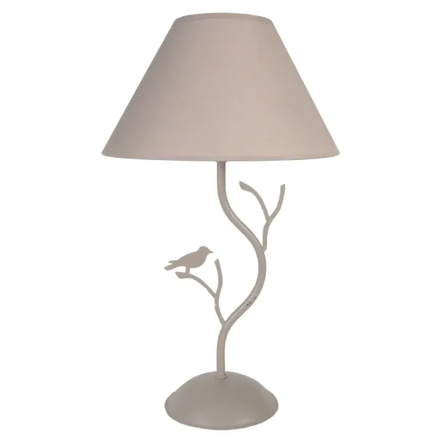 Tosel Oiseaux lampada tavolo bianca 25x41 cm