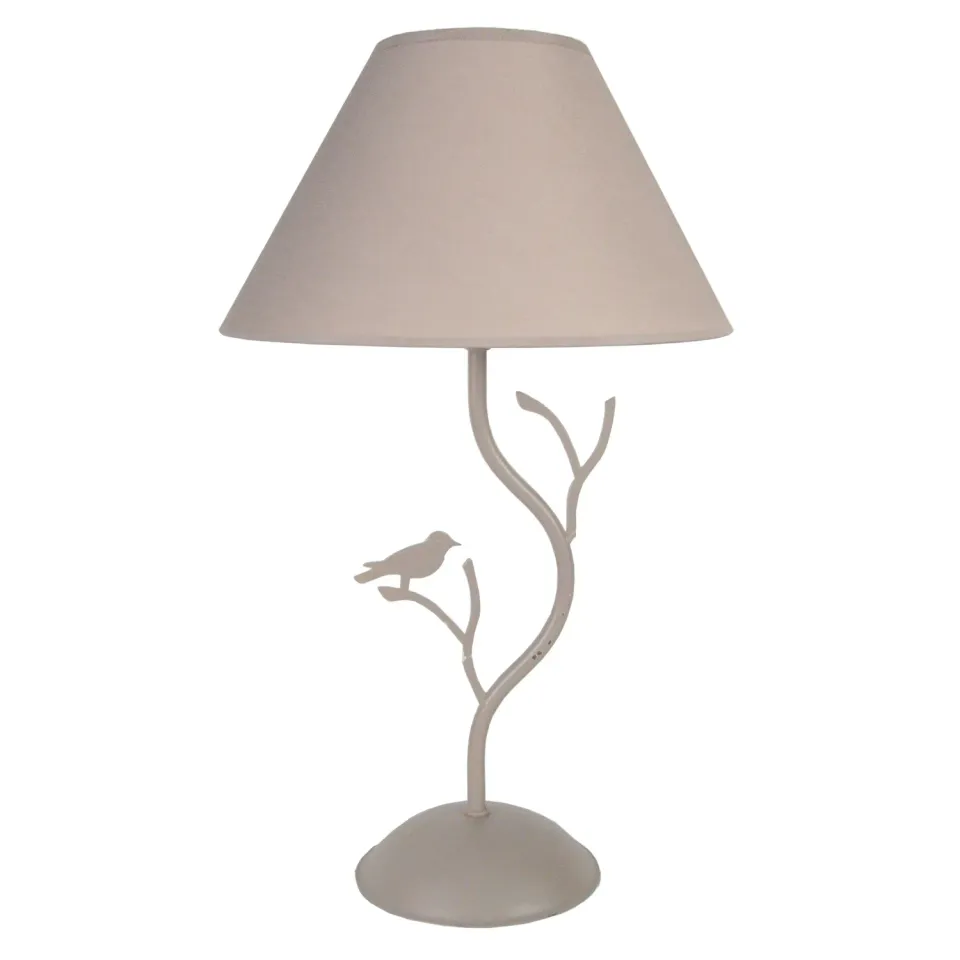 Tosel Oiseaux lampada tavolo bianca 25x41 cm