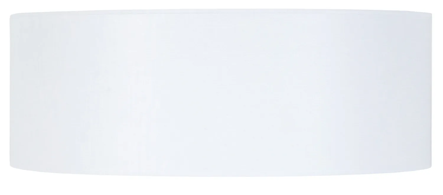 Tosel Paralume Cilindrico Tessuto 60x20cm Bianco