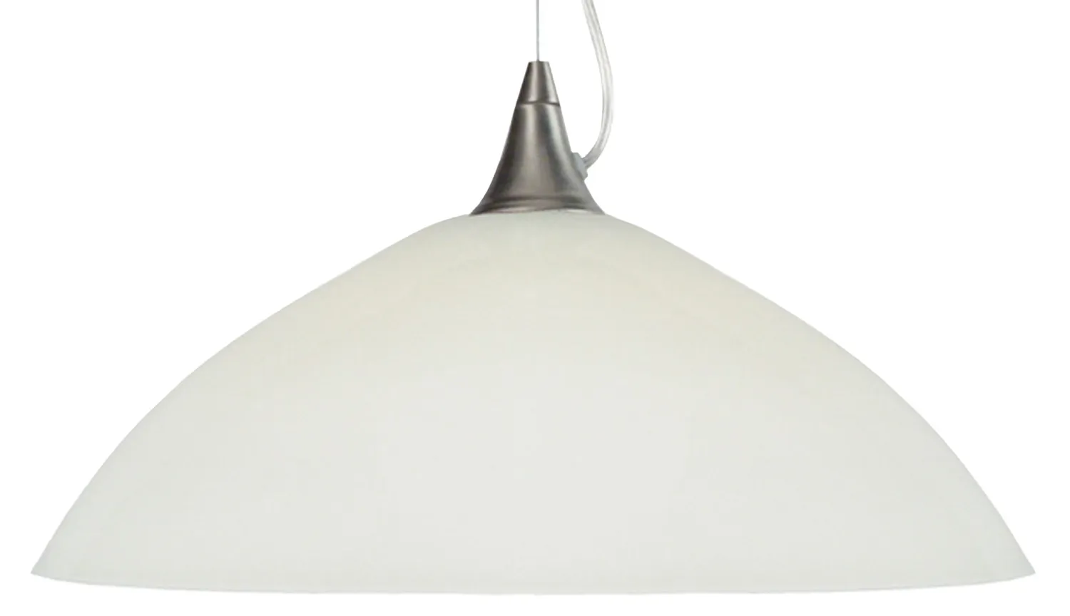 Tosel Divy lampada a sospensione bianco 38x100 cm cupola