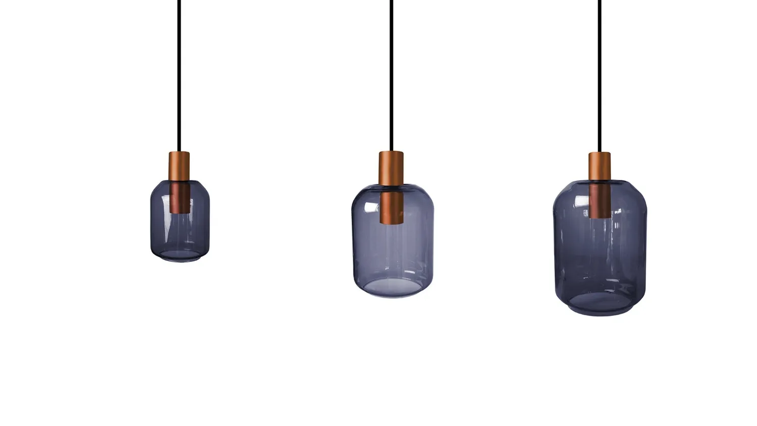 Tosel Svalbard Small lampadario rame 60x100 cm 3 luci