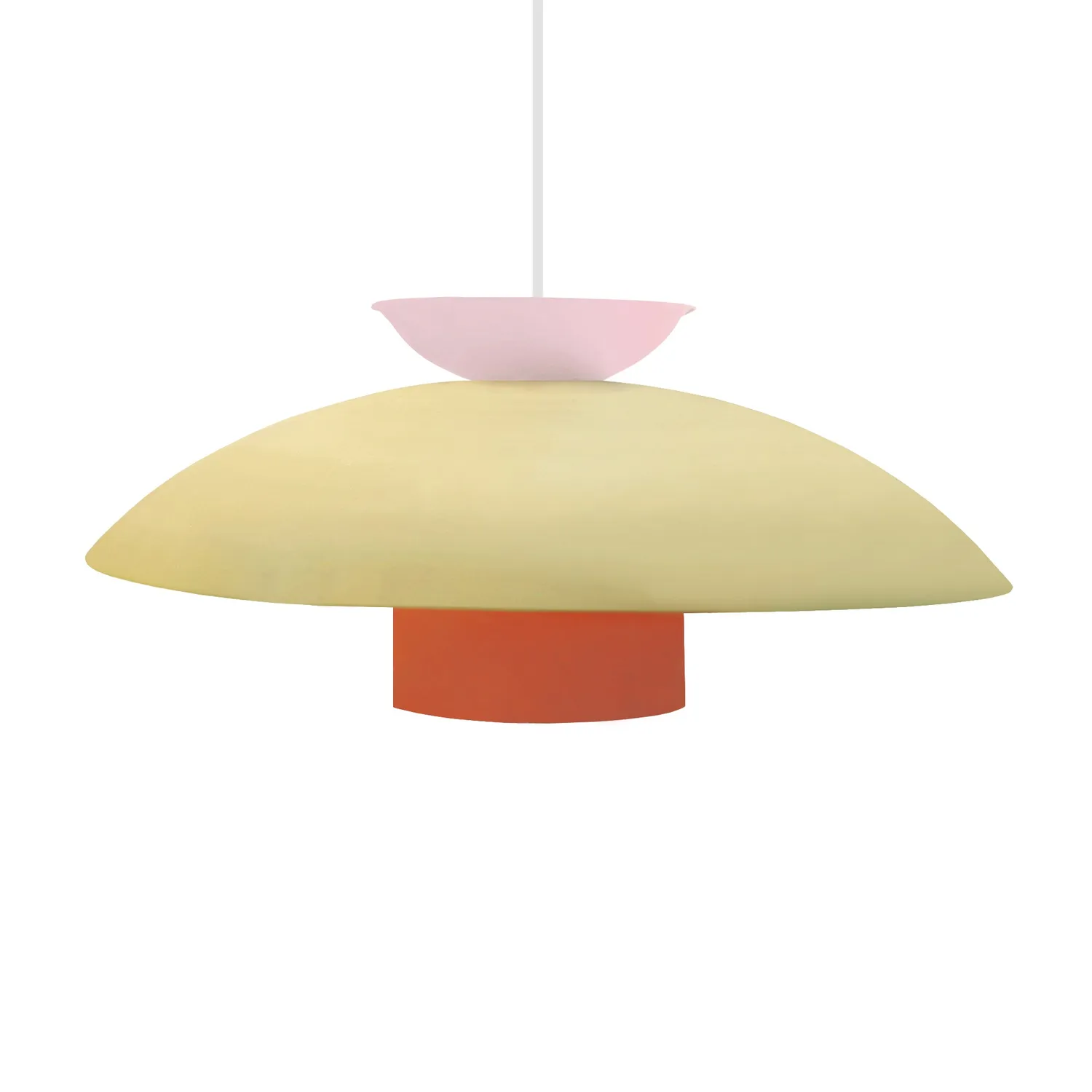 Tosel Greta sospensione arancione 40 cm cupola