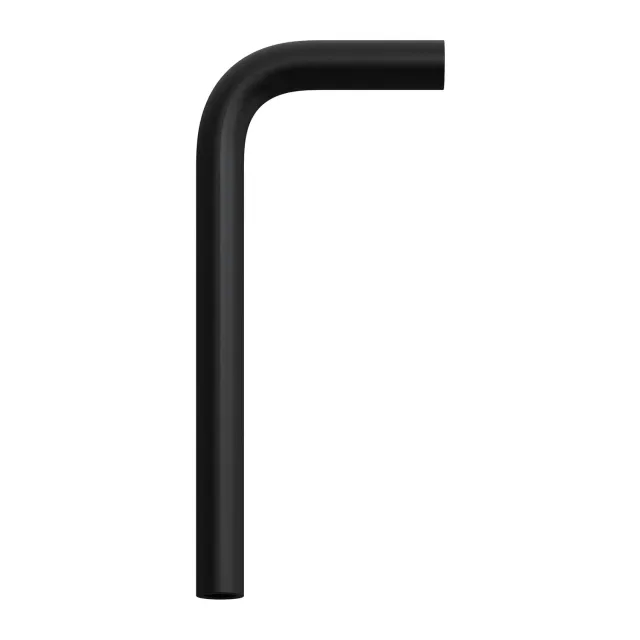 Creative Cables Tubo Curvo Prolunga Metallo 14 cm Nero
