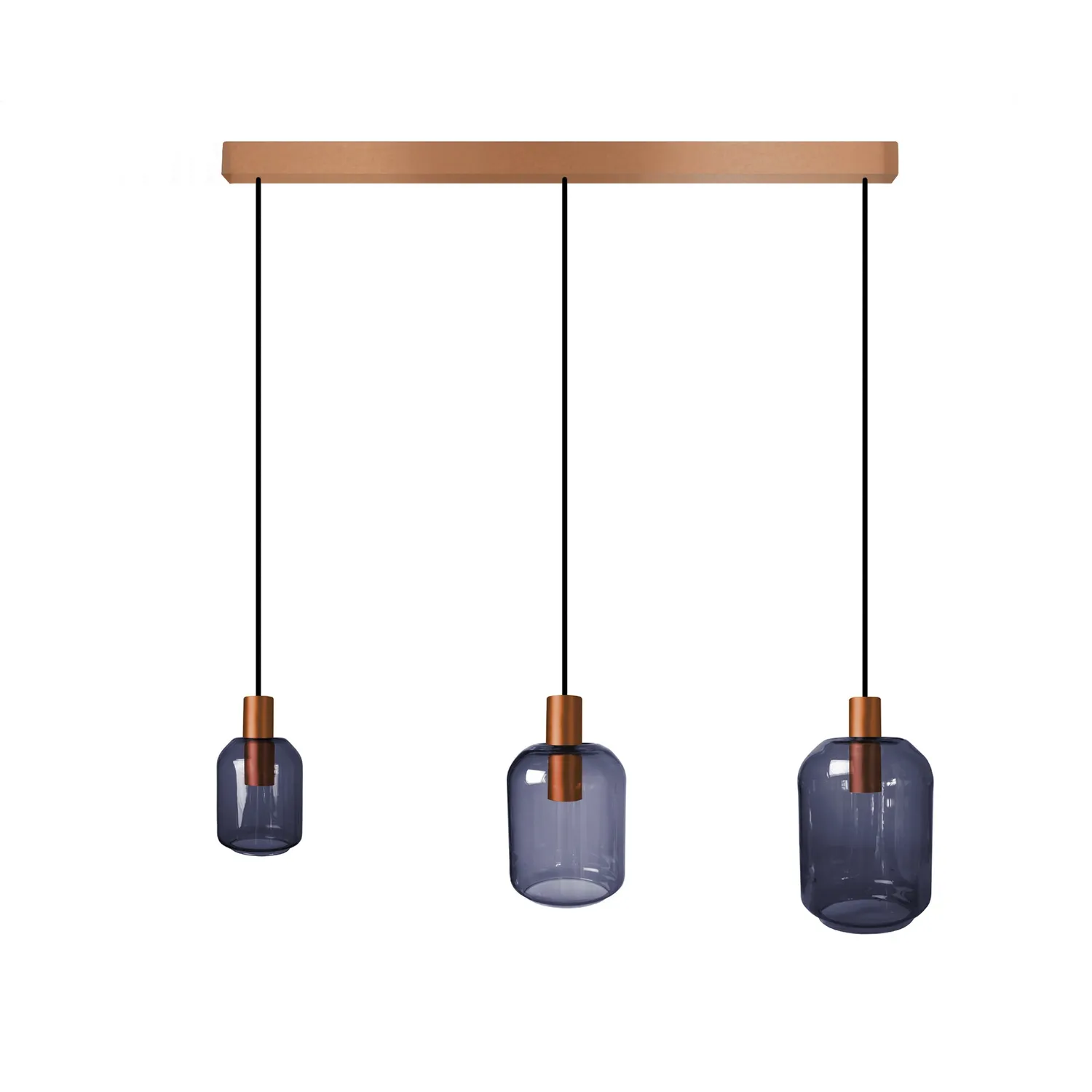 Tosel Svalbard Small lampadario rame 60x100 cm 3 luci