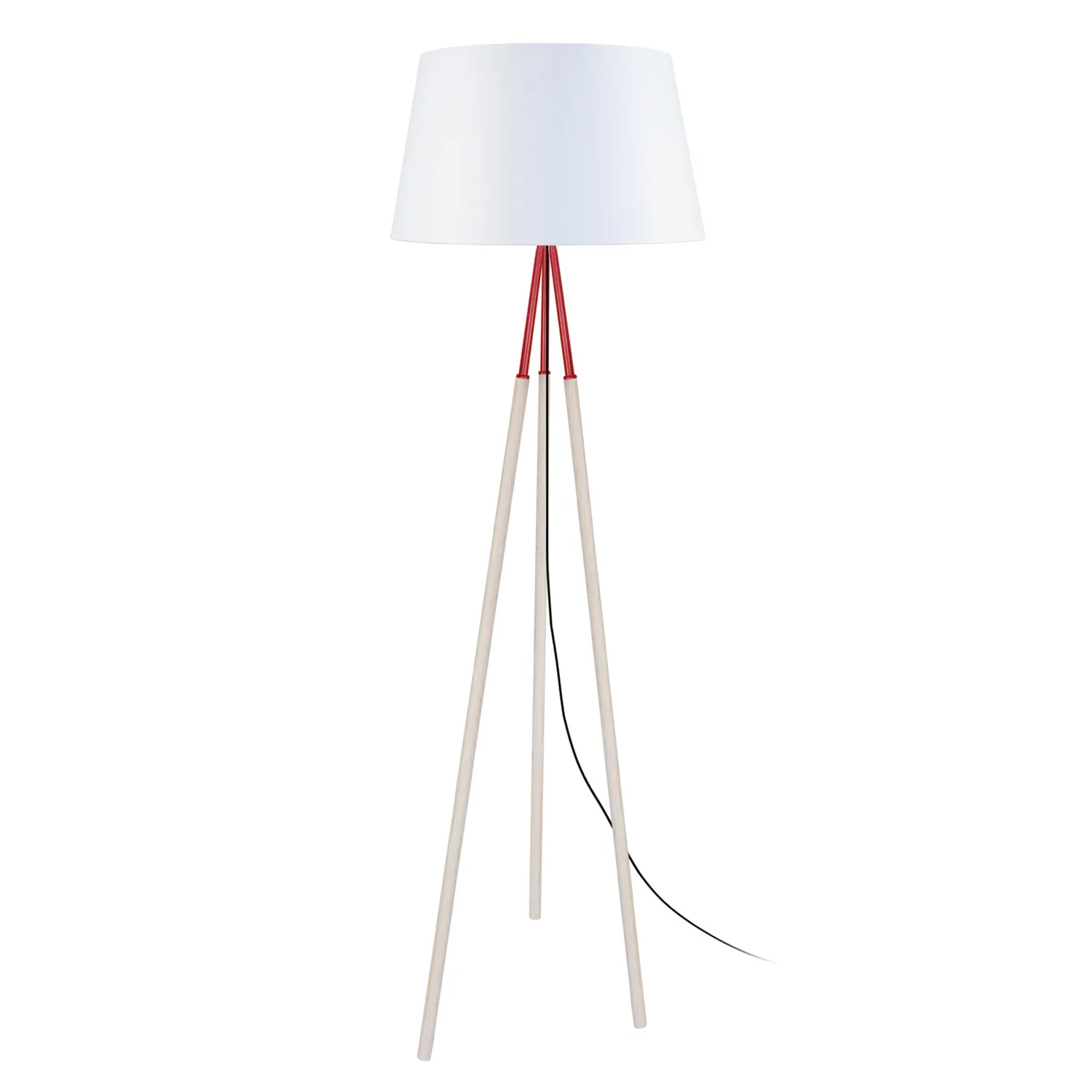 Tosel Goteborg piantana treppiede naturale bianco 160 cm