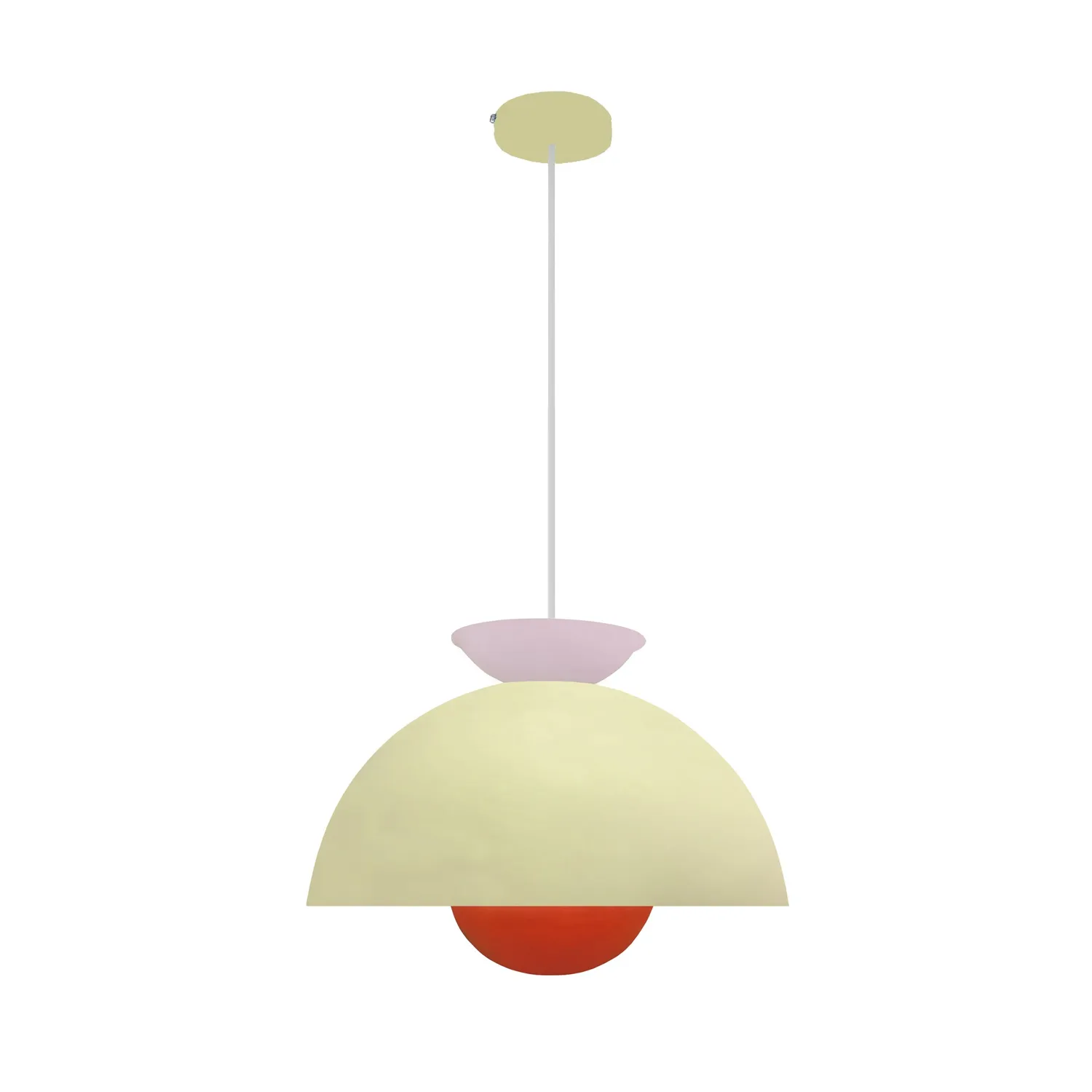 Tosel Eleonor sospensione 30x110cm beige semiglobo