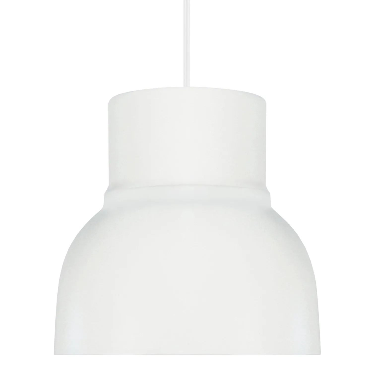 Tosel Cloche sospensione 25x100cm bianca cupola E27