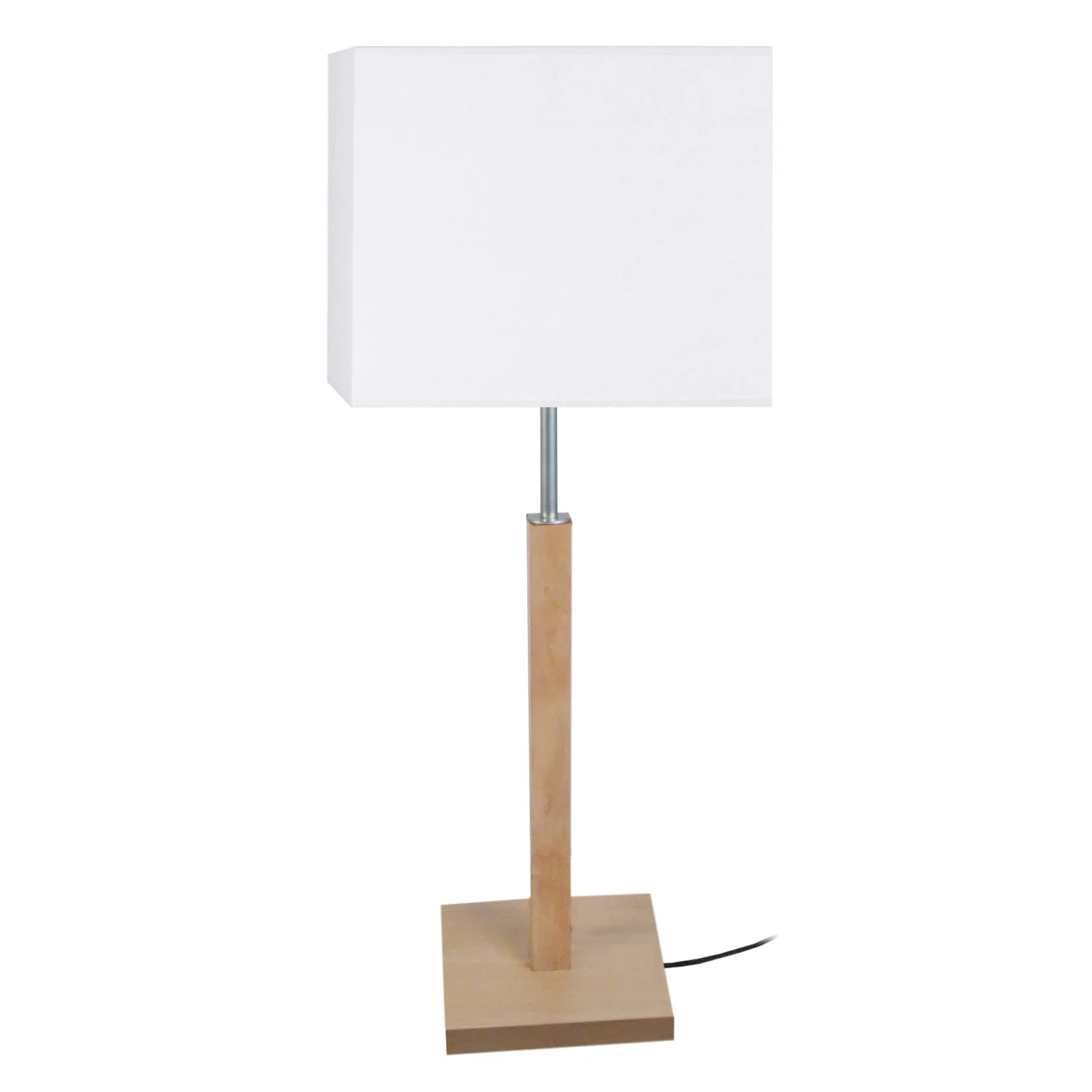Tosel Frigga lampada tavolo legno naturale bianco 20x51 cm