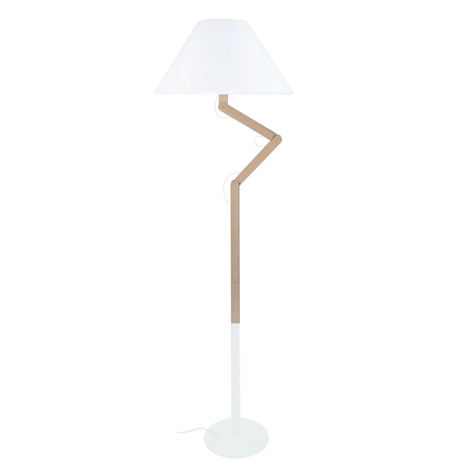 Tosel Geri piantana legno taupe e ecru H170 cm