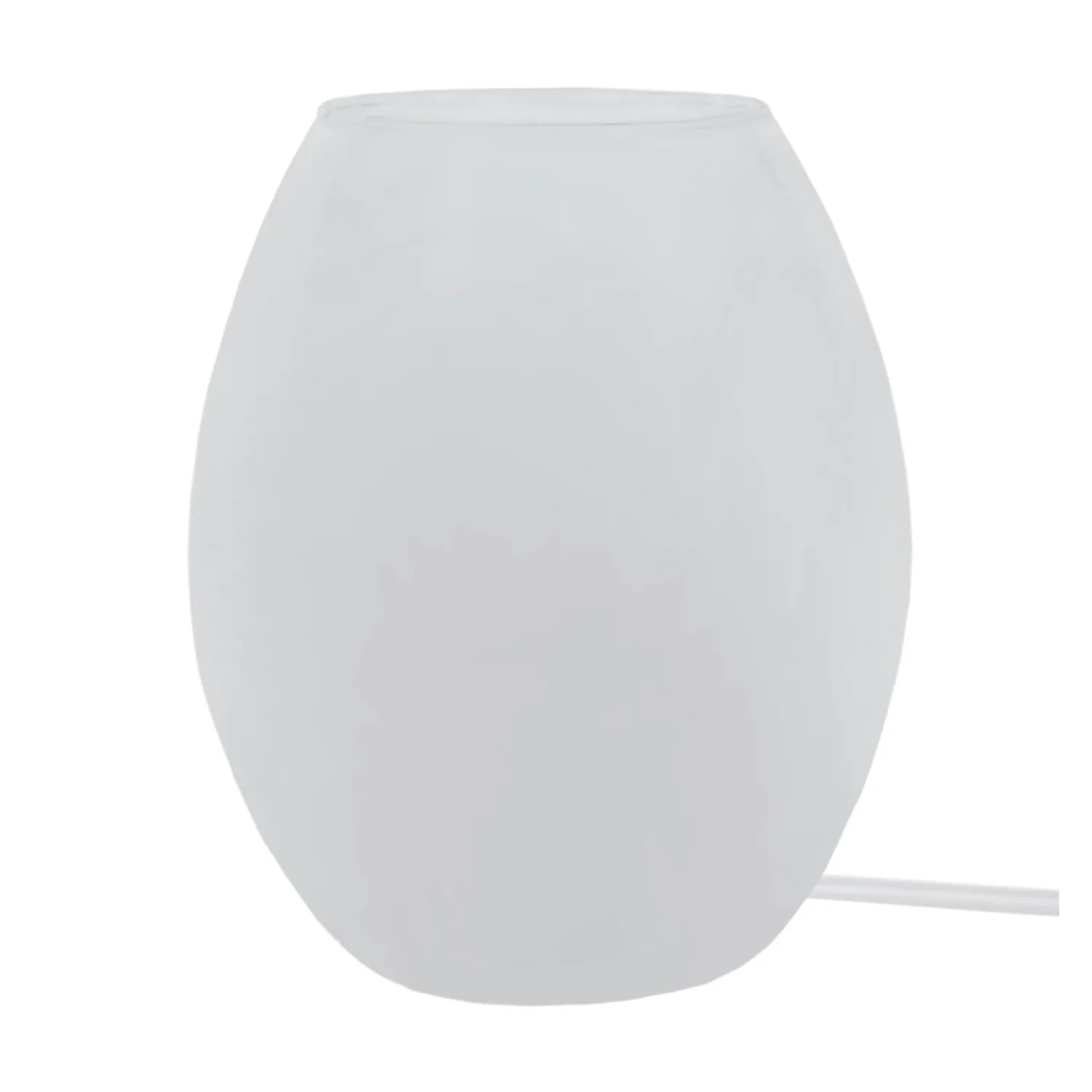 Tosel AGG lampada da tavolo vetro nero fumé 13,5x16 cm E14