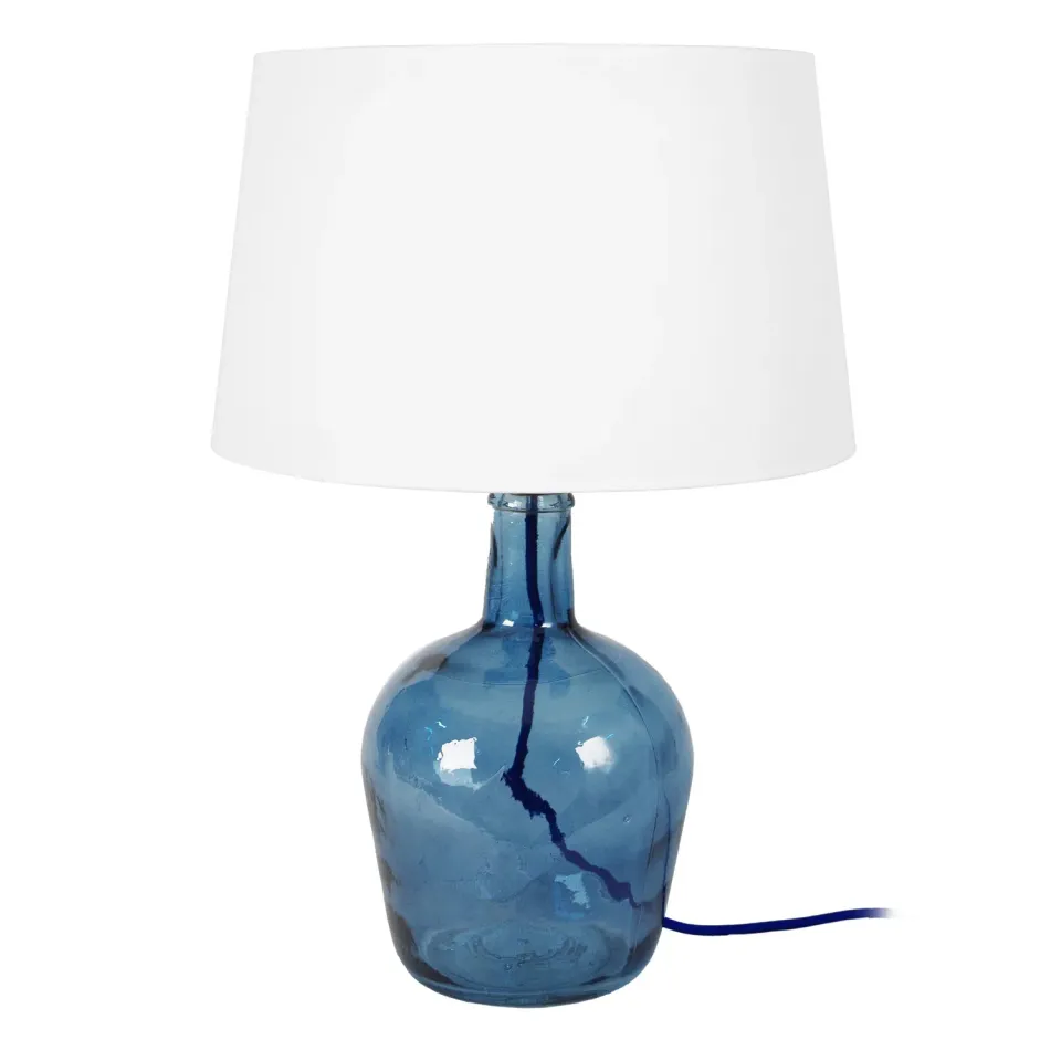 Tosel Bordeaux lampada tavolo vetro giallo 35x50cm