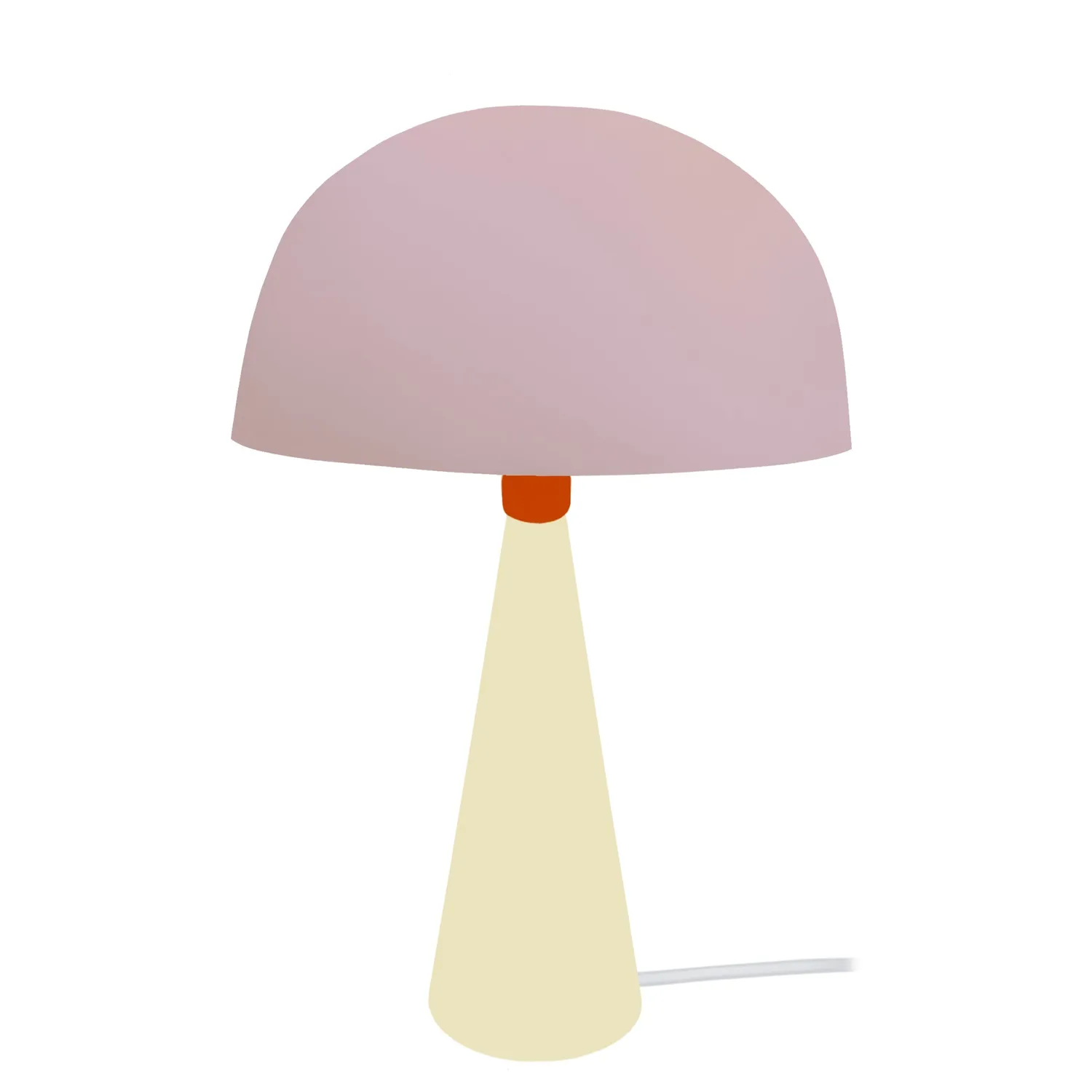 Tosel Hanna lampada da tavolo cono arancione 37 cm
