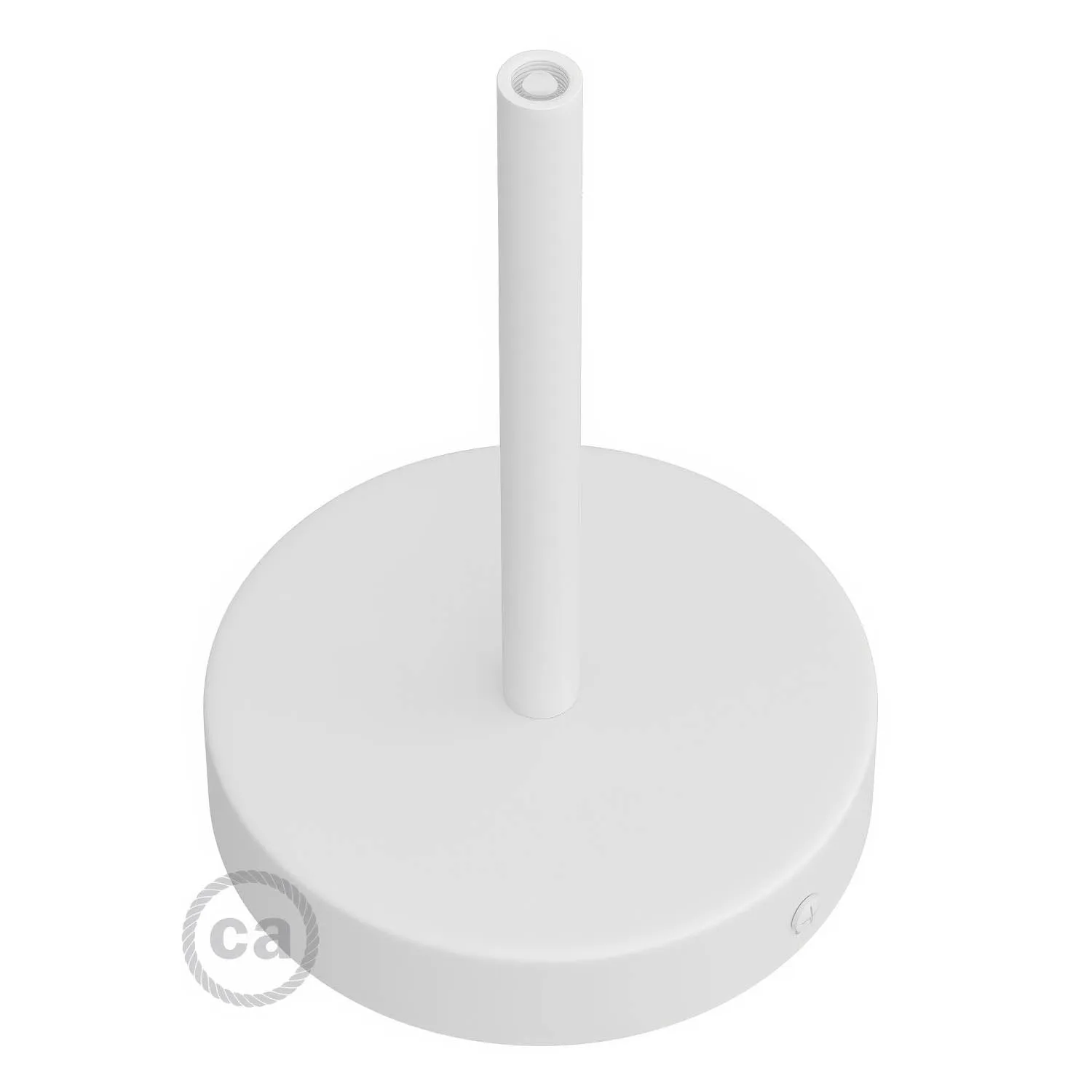 Creative Cables rosone soffitto metallo bianco opaco 120 mm