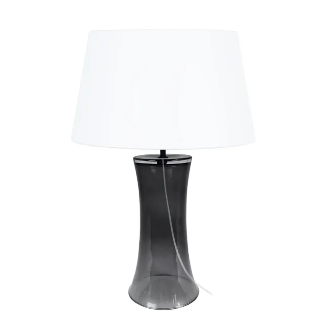Tosel Trompeta lampada comodino vetro bianco 52 cm