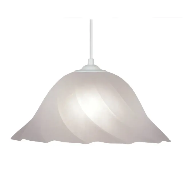 Tosel Spiral sospensione vetro ambra 29x100 cm