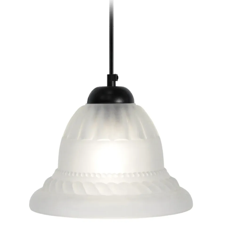 Tosel Classic sospensione vetro campana satinata 17x100cm
