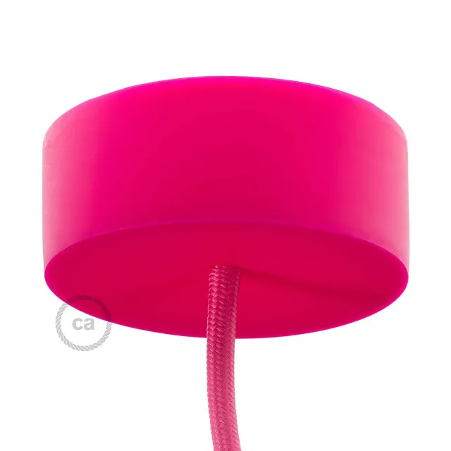 Creative Cables rosone silicone cilindrico fucsia