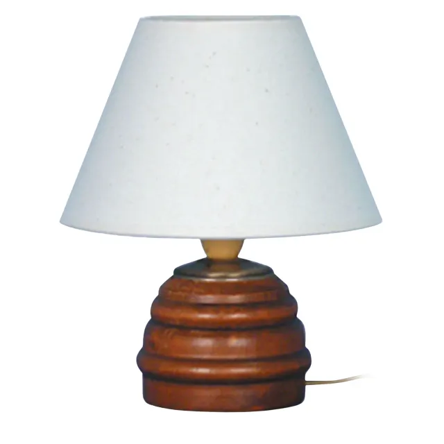 Tosel Lampe Bois Lampada Comodino Legno 18 cm