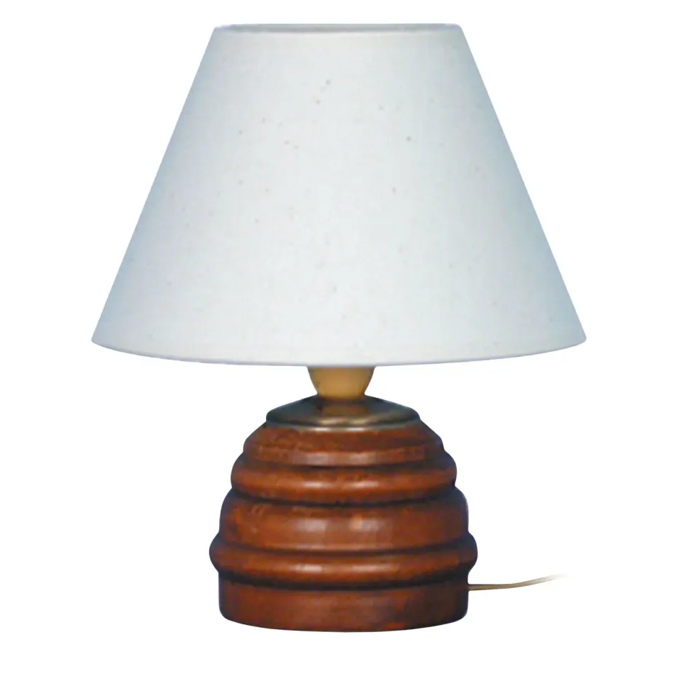 Tosel Lampe Bois Lampada Comodino Legno 18 cm