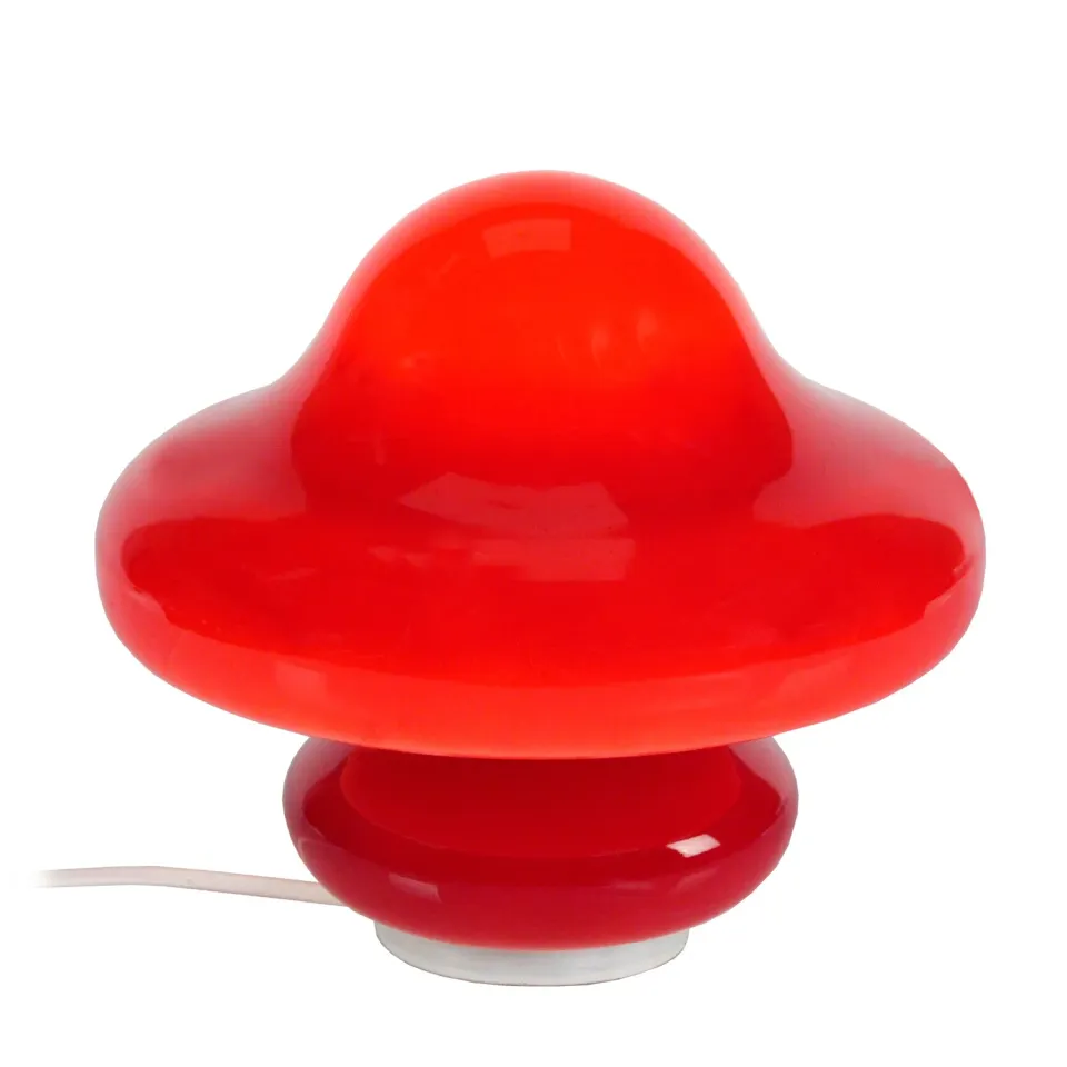 Tosel Strumpf lampada fungo vetro bianca 20x23 cm