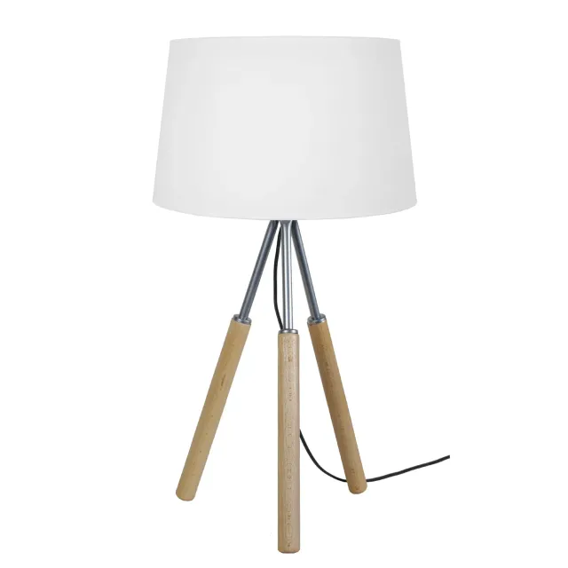 Tosel Goteborg lampada da tavolo treppiede legno 35x60 cm