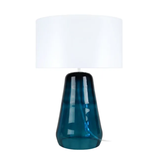 Tosel Reflectit lampada da tavolo bianca 35x48cm