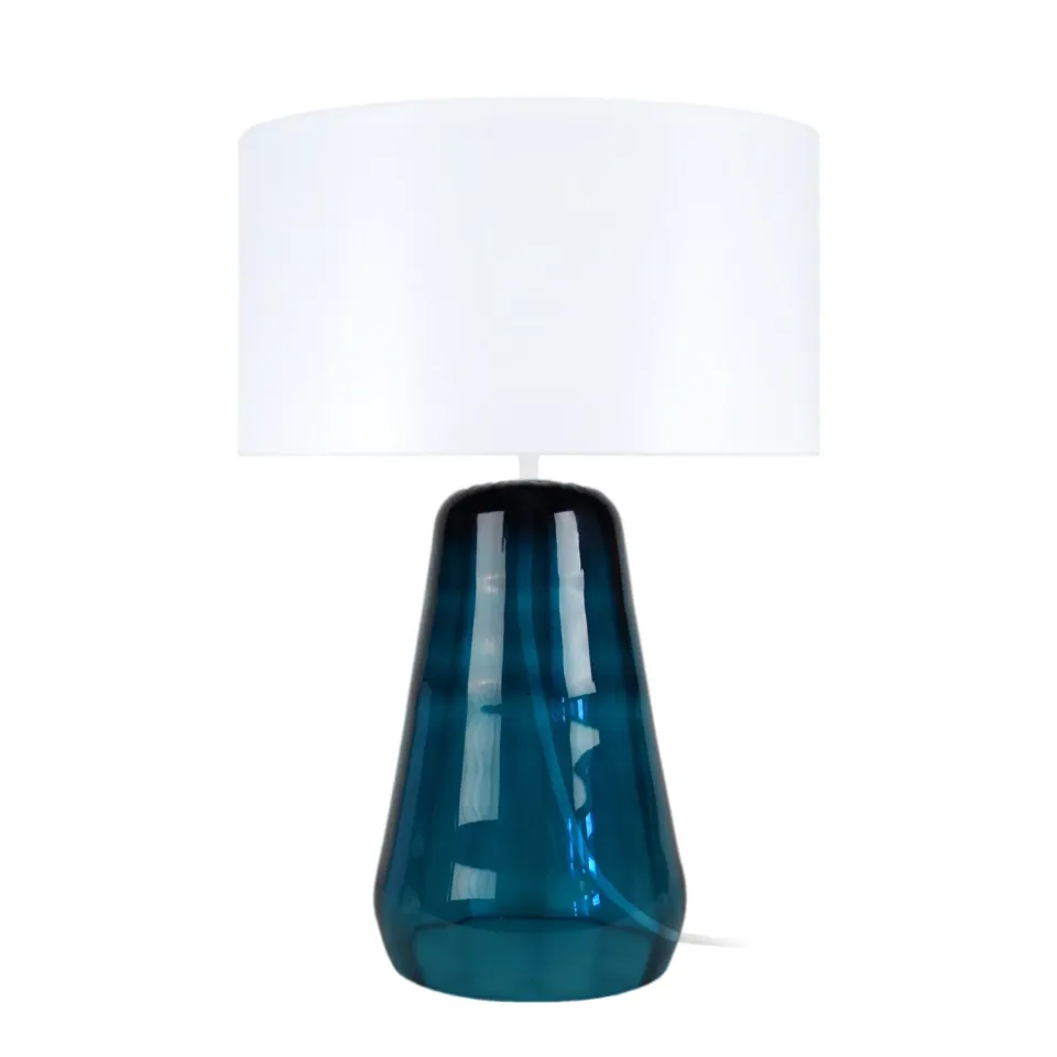 Tosel Reflectit lampada da tavolo bianca 35x48cm