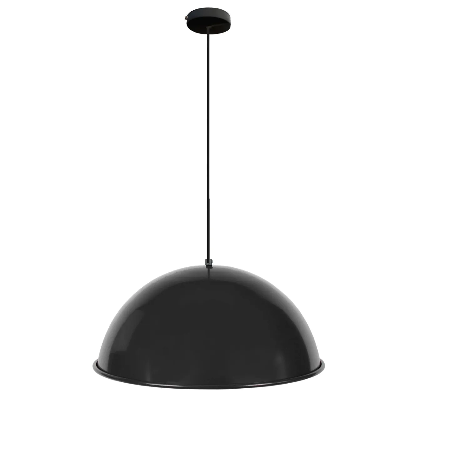Tosel Gamelle Roué sospensione cupola nero 44x100 cm