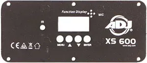 American DJ XS 600 pannello frontale SOI