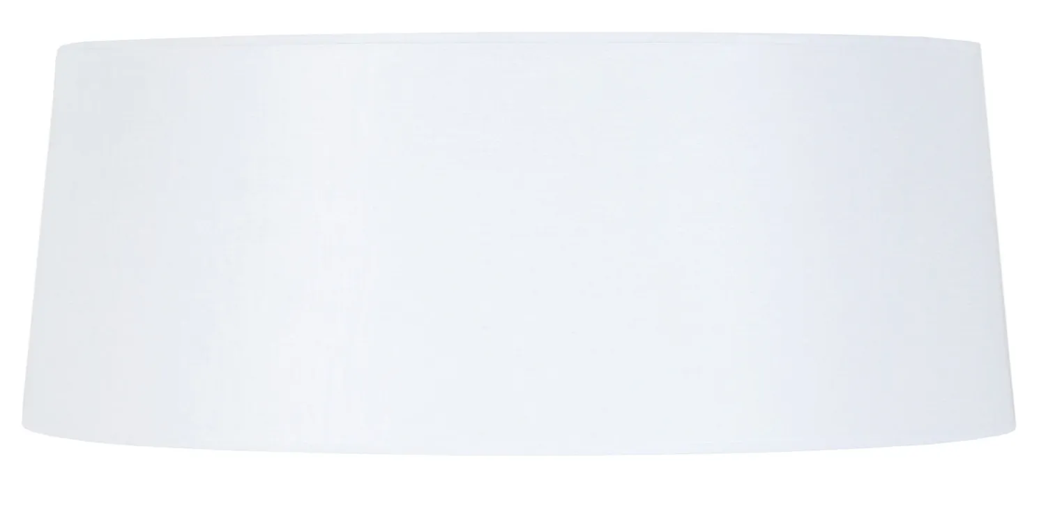 Tosel Tambour 60 Paralume Cilindro Tessuto Bianco 60x25 cm E27