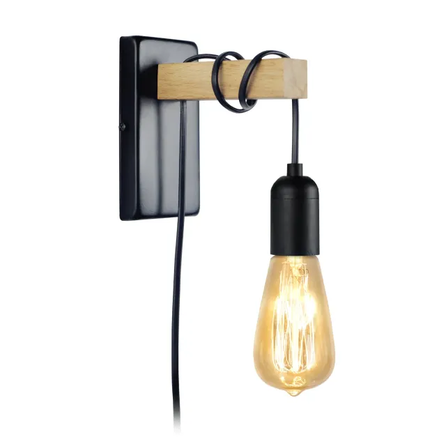 Tosel Brooklyn applique naturale 15 cm legno