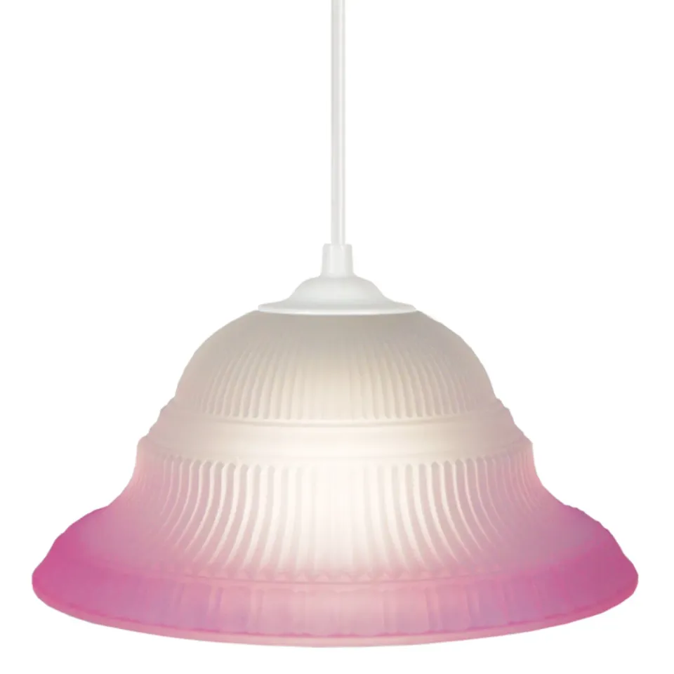 Tosel AMERICA sospensione vetro cupola ambra 23x100 cm E27