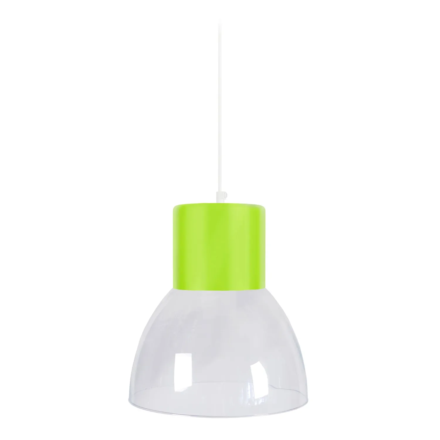 Tosel Seta sospensione vetro cupola bianco 25 cm