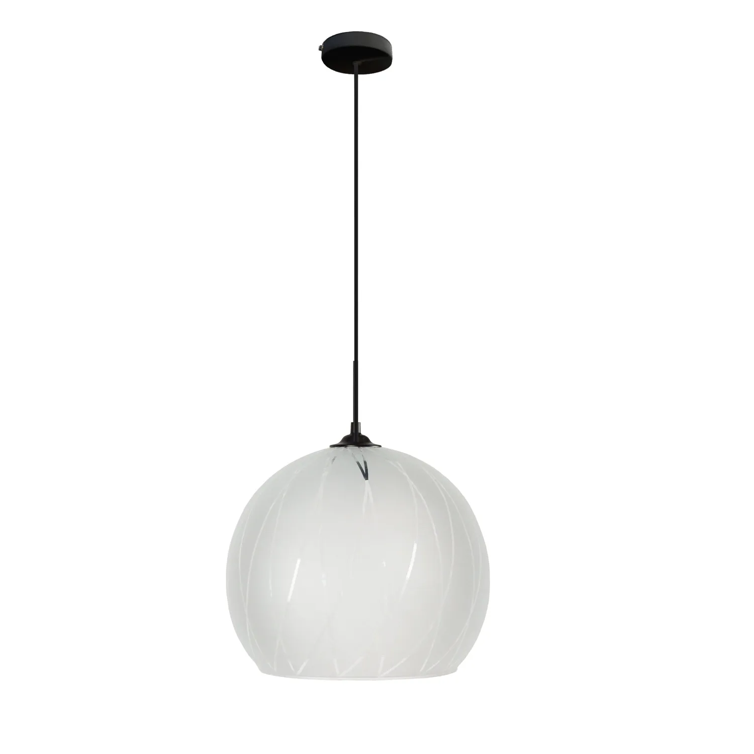 Tosel Bia sospensione globo in vetro satinata 30x100 cm