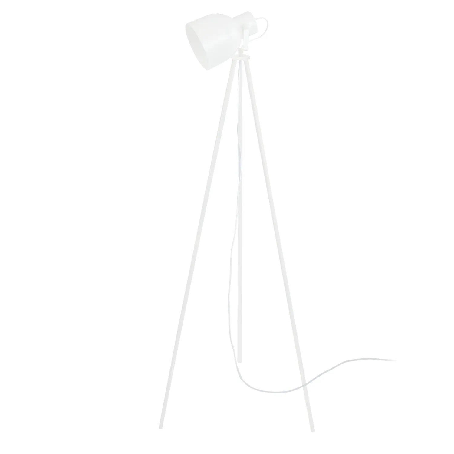 Tosel Carlson piantana treppiede avorio 155cm E27 metallo