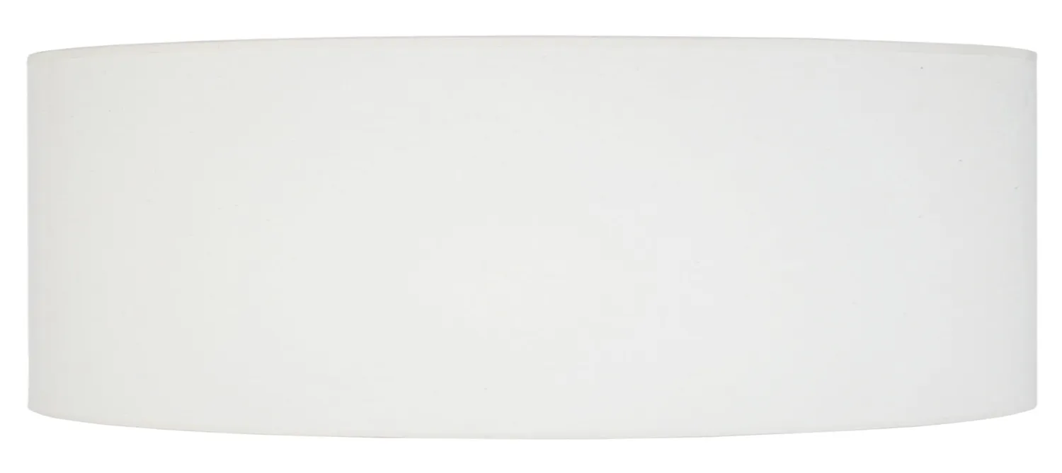 Tosel Paralume Cilindrico Tessuto 60x20cm Bianco