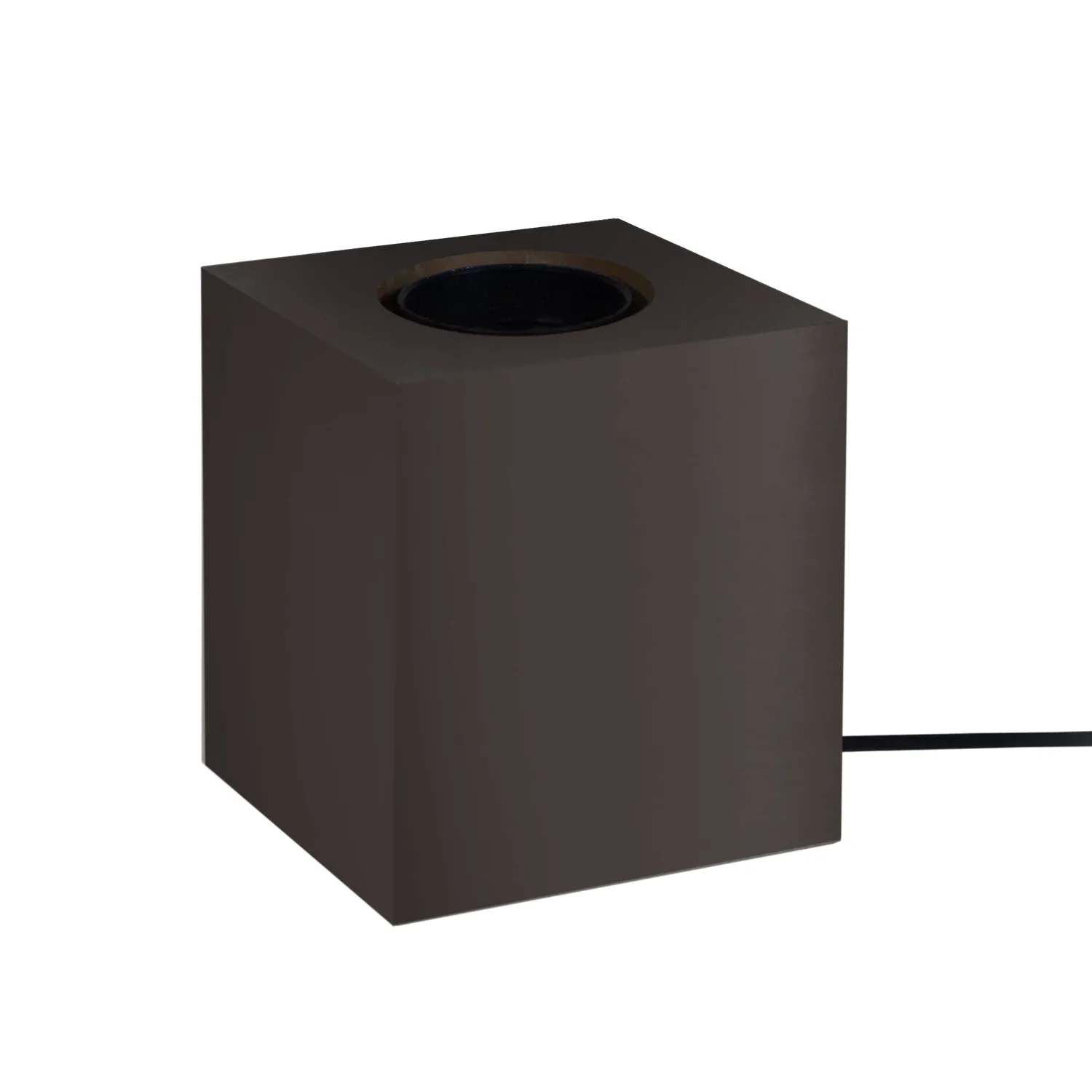 Tosel Cube base lampada legno naturale 8 cm E27