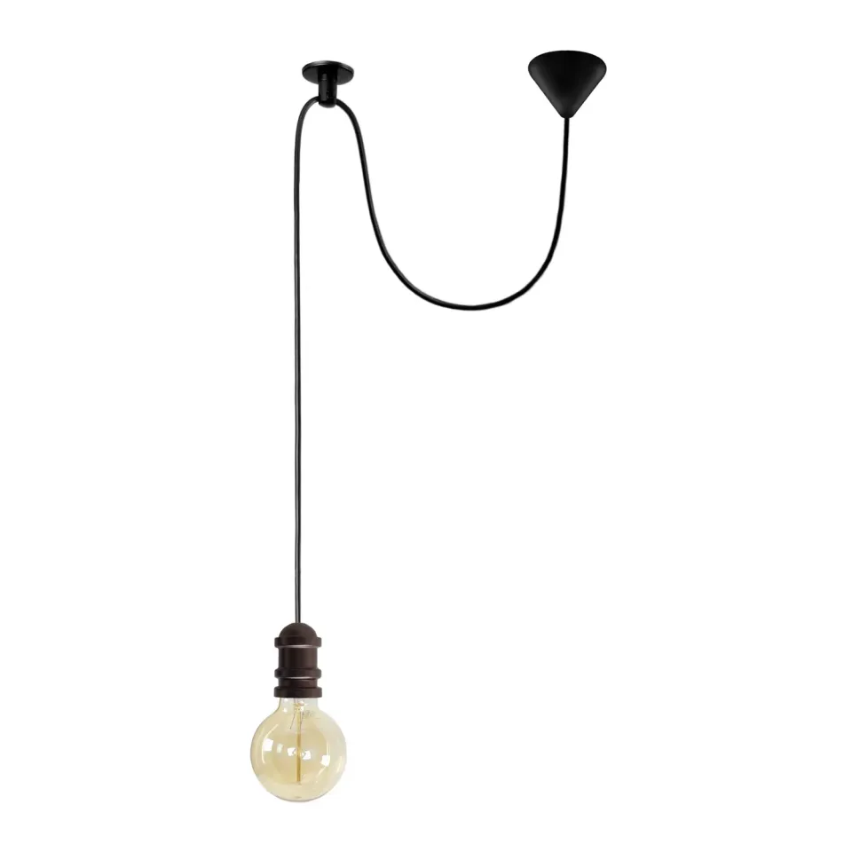 Tosel Norwich sospensione bronzo 7x150 cm E27