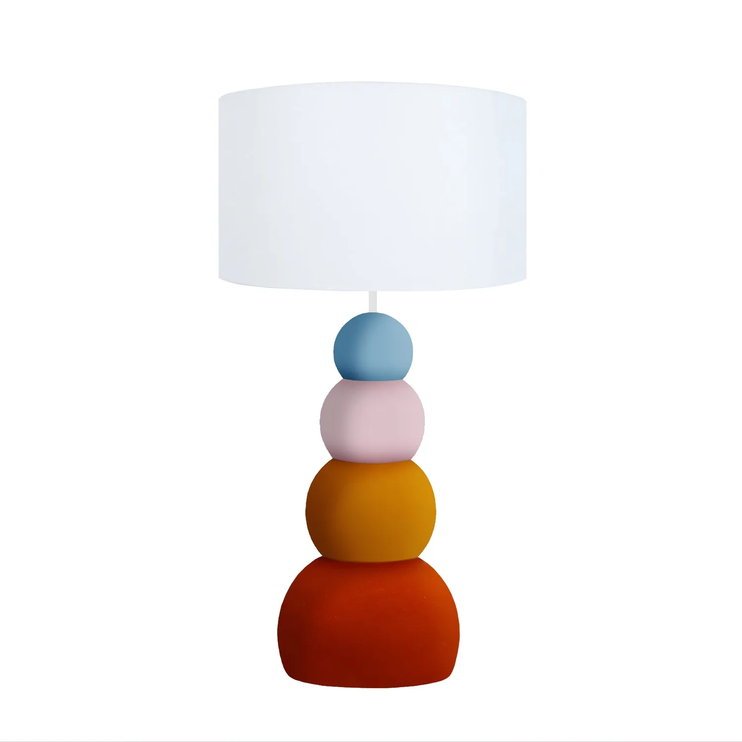 Tosel Milla lampada da tavolo colonna 25x36,5 cm arancione