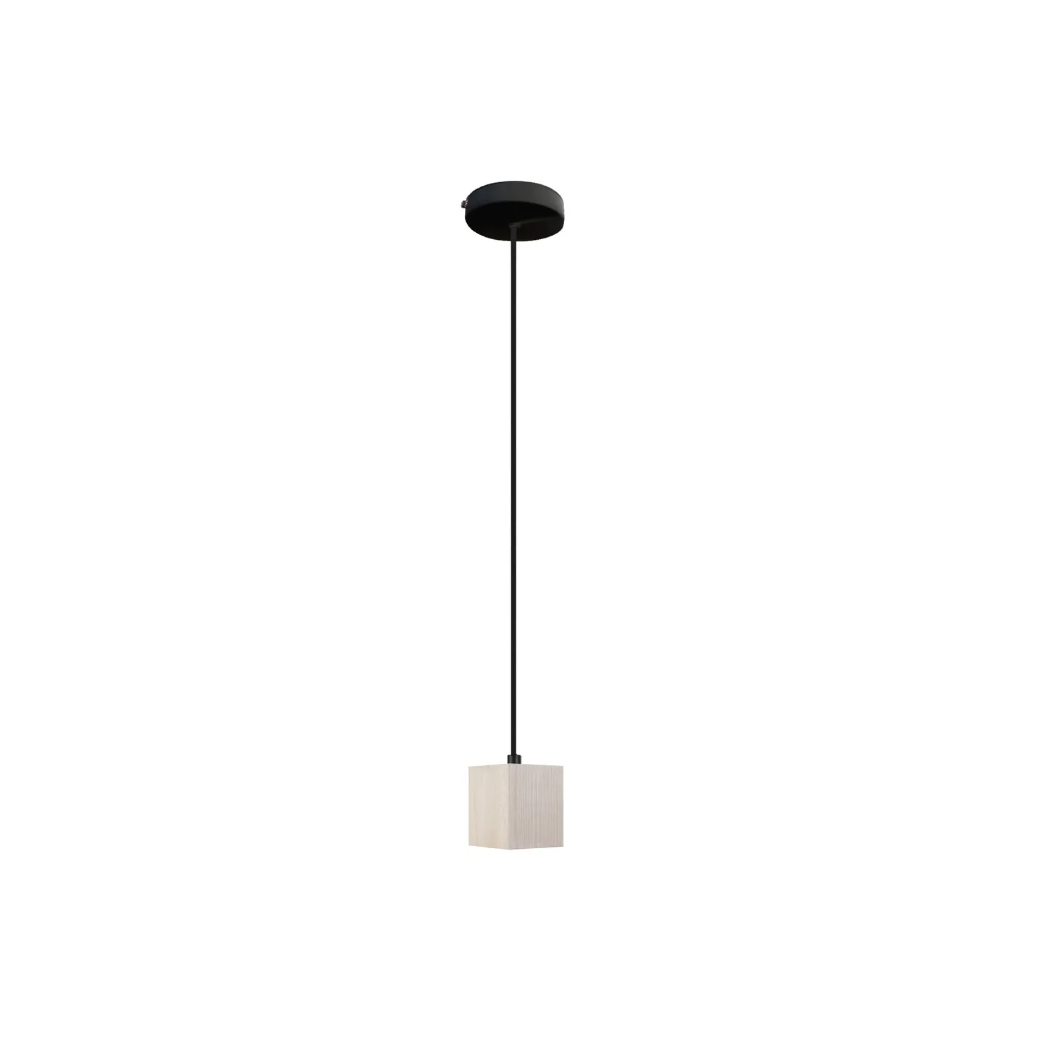 Tosel Lian sospensione legno naturale 100cm cubo E27
