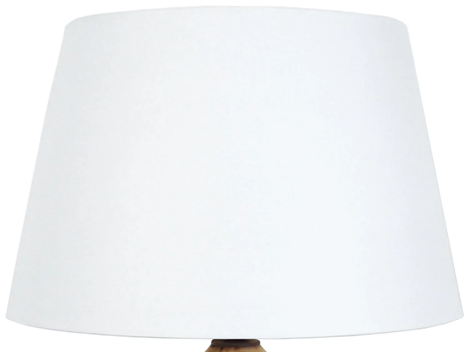 Tosel Tacks lampada da tavolo legno tamburo bianco 40x67 cm