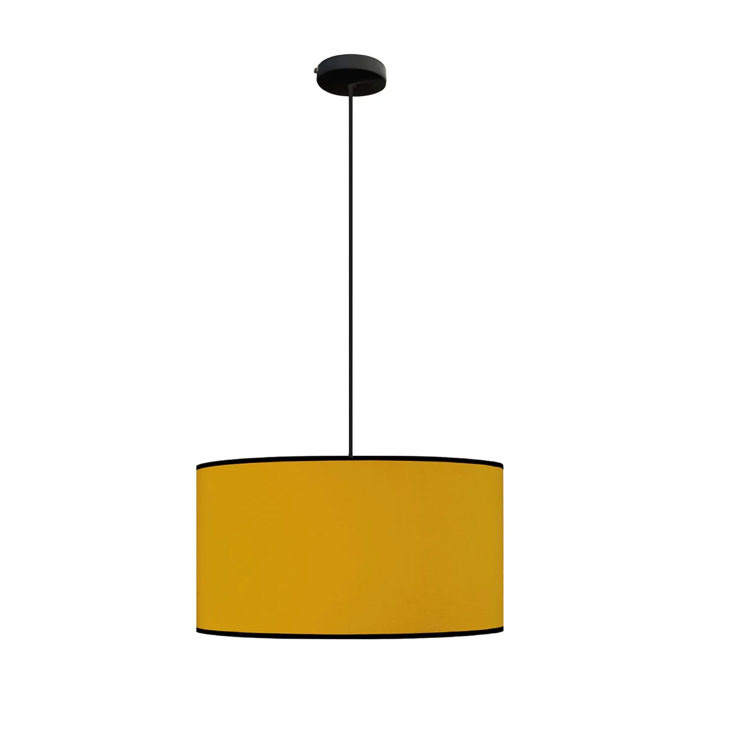 Tosel Agra sospensione cilindro giallo senape E27