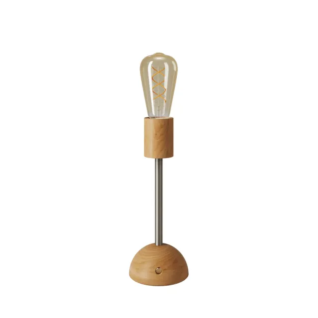 Creative Cables Cabless02 lampada portatile legno neutra Edison