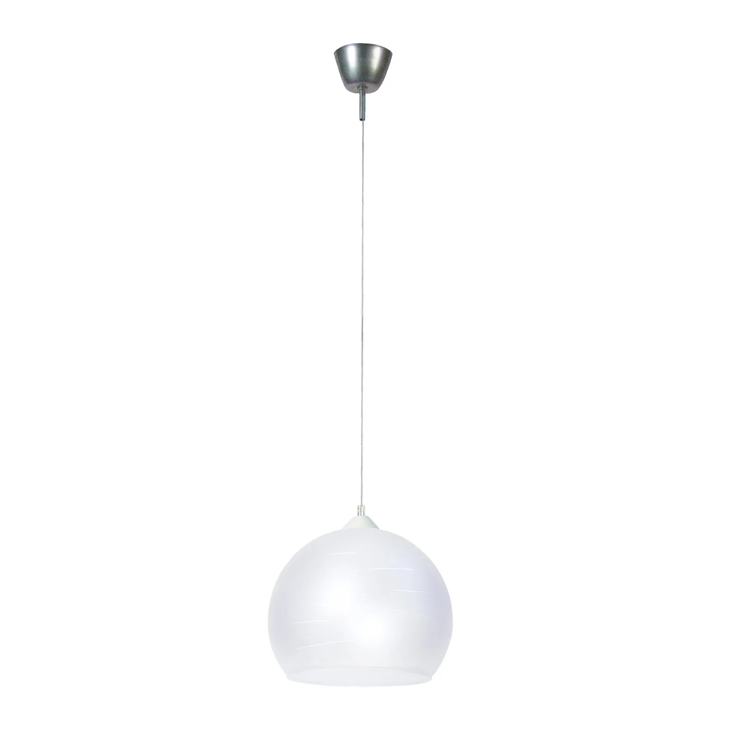 Tosel Actuelle A sospensione globo vetro nero 30x100 cm