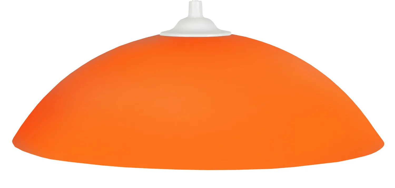 Tosel Demi Lune lampada a sospensione crema 30x60 cm metallo