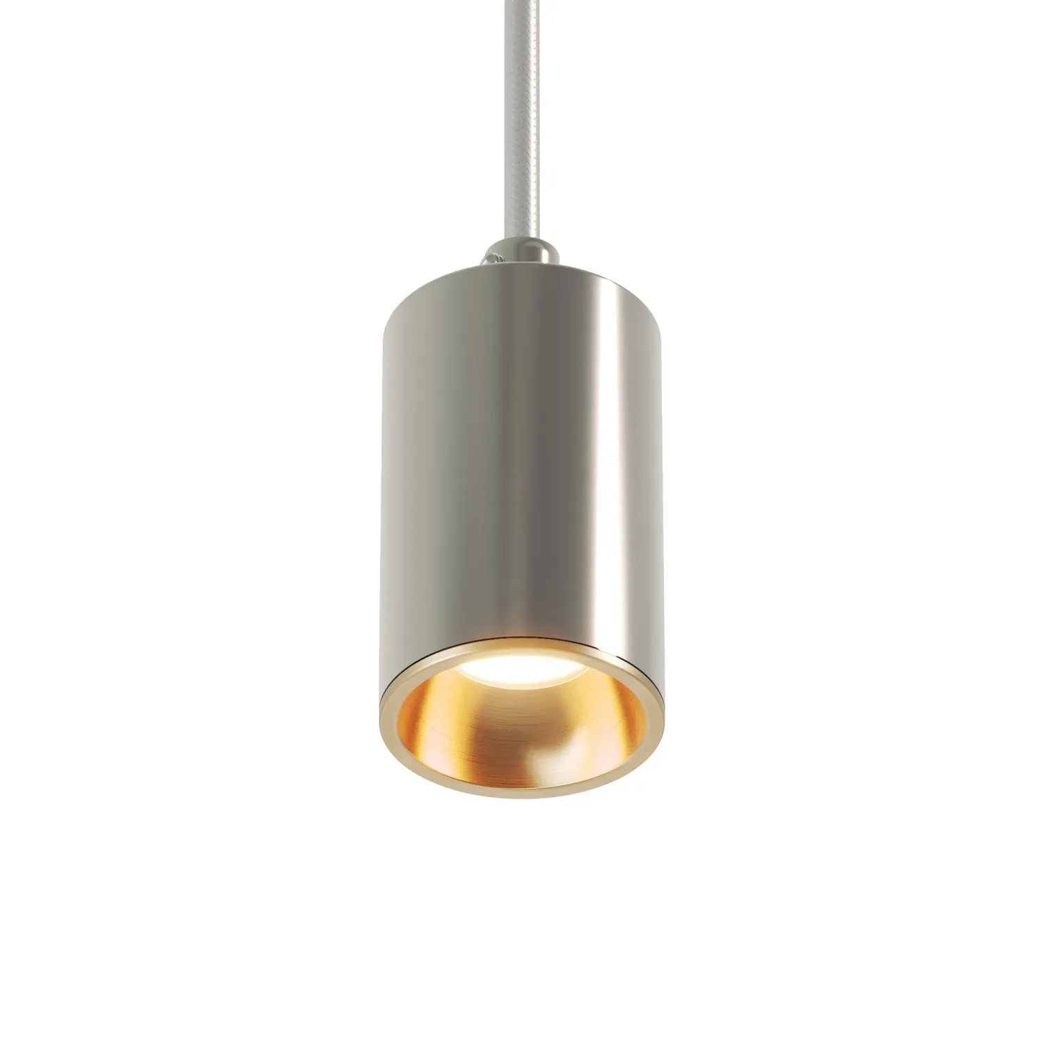 Creative Cables Bispot faretto GU10 cromo bronzo con lampadina