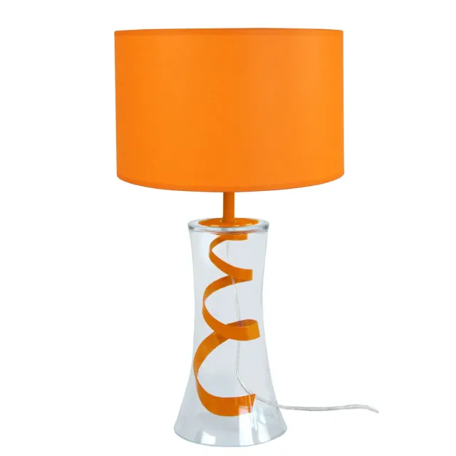 Tosel Petit Trompeta lampada tavolo grigia 25x30 cm vetro