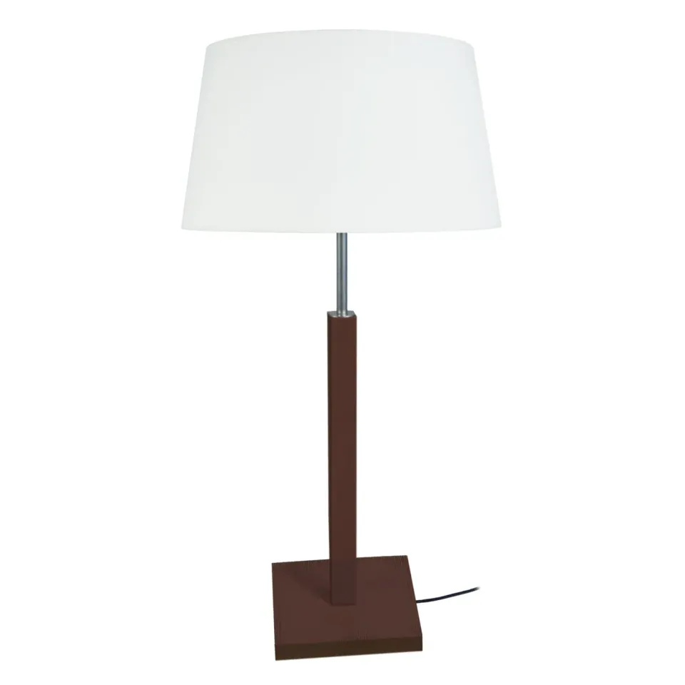 Tosel Hod lampada da tavolo legno naturale ecrù 30x54 cm