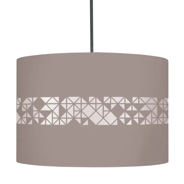 Tosel Ikat sospensione cilindro nera E27